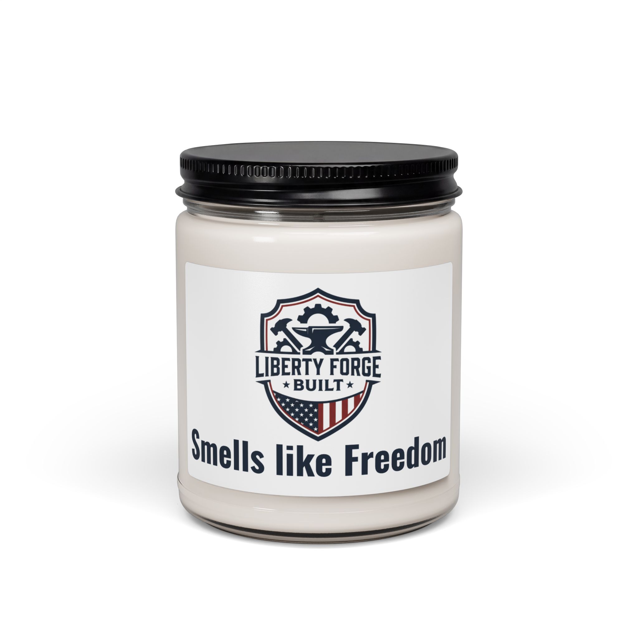 Smells Like Freedom 9oz Soy Candle | Patriotic Scented Candle | Americana Man Cave Gift Made in USA
