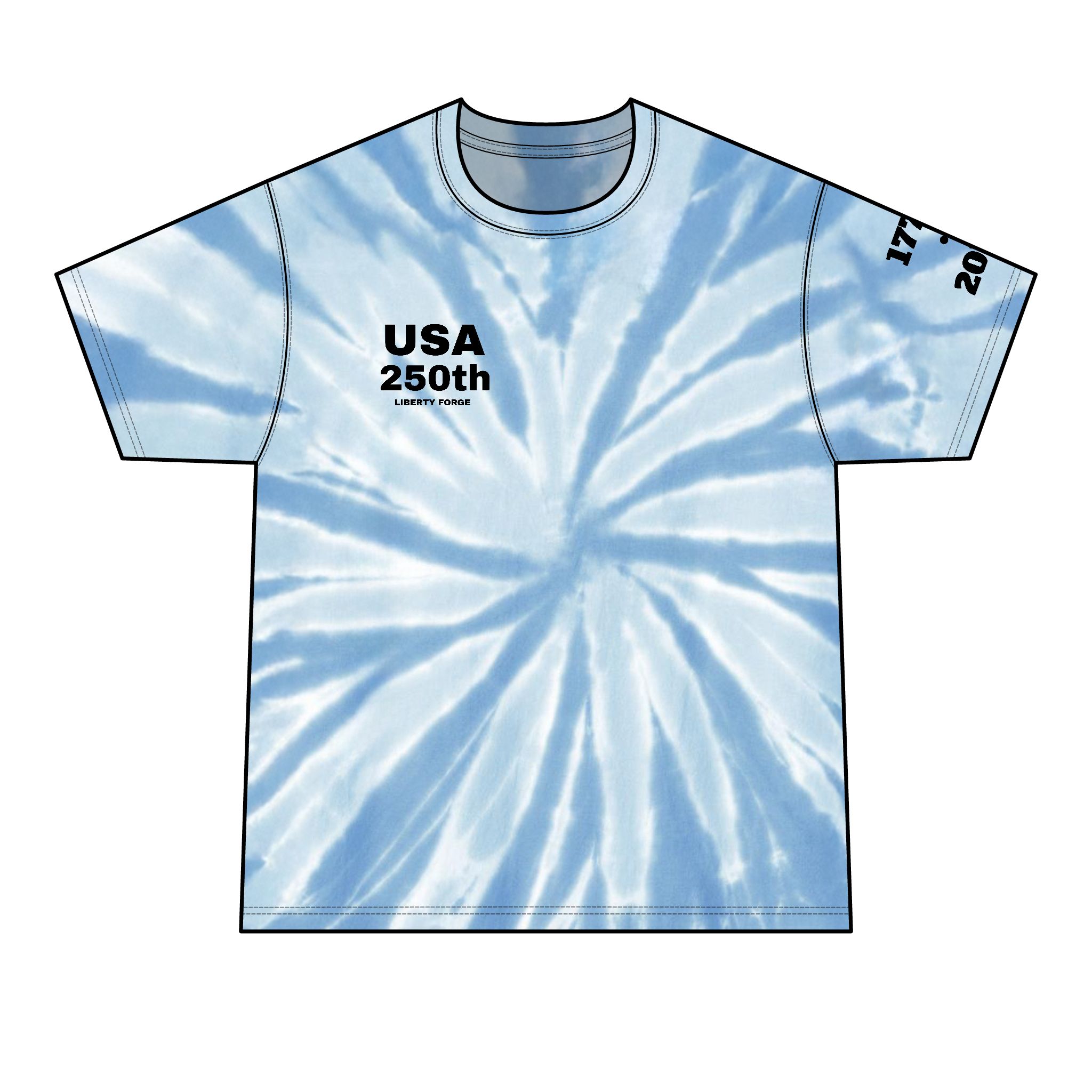 Tie-Dye Tall Ship Tee - 250 Years Navigating Freedom | Original Design 4 Tie-Dye Tall Ship Tee - 250 Years Navigating Freedom | Original Design - Image 4