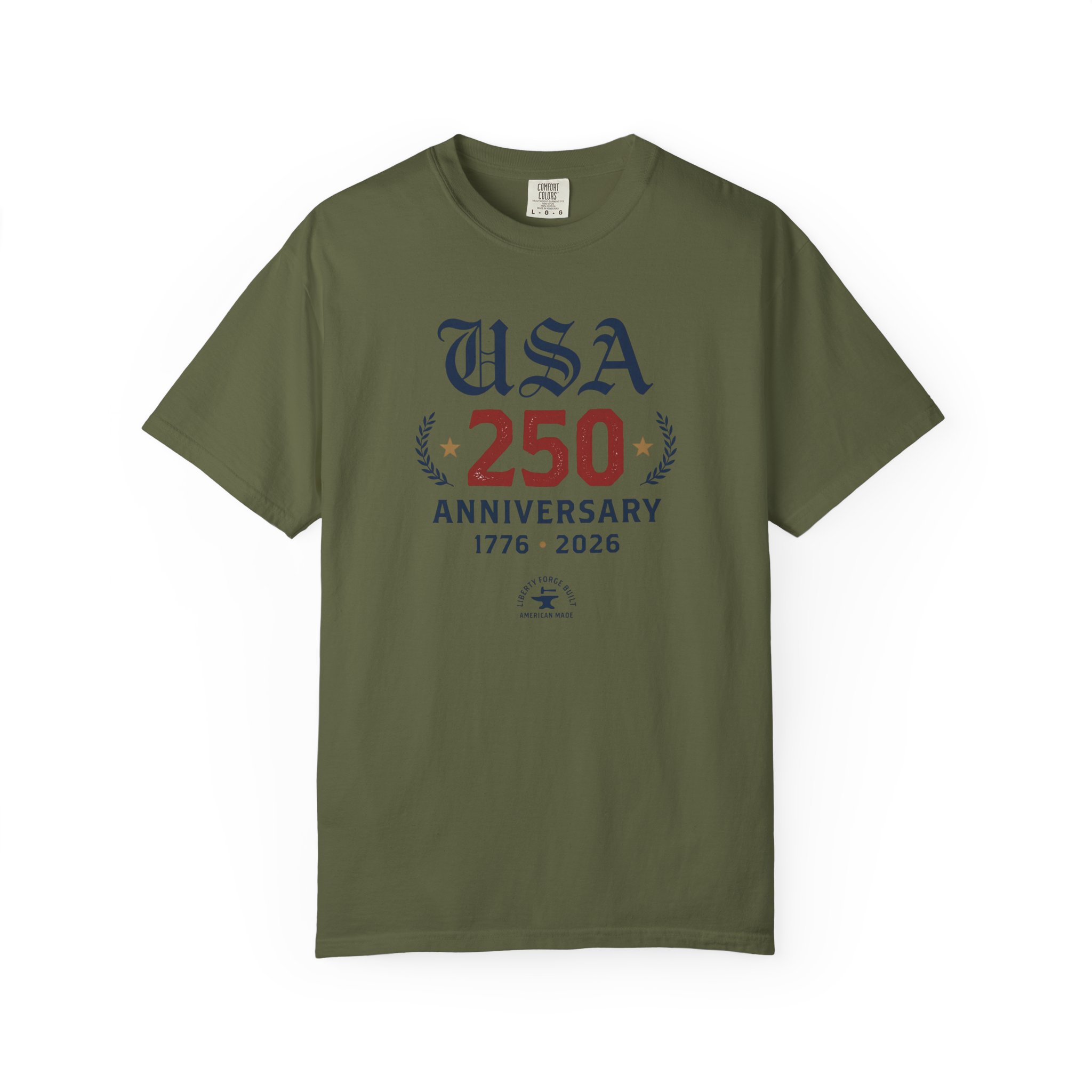 USA 250 Anniversary Tee | 1776-2026 Old English Patriotic Shirt | Semiquincentennial Gift - Image 4