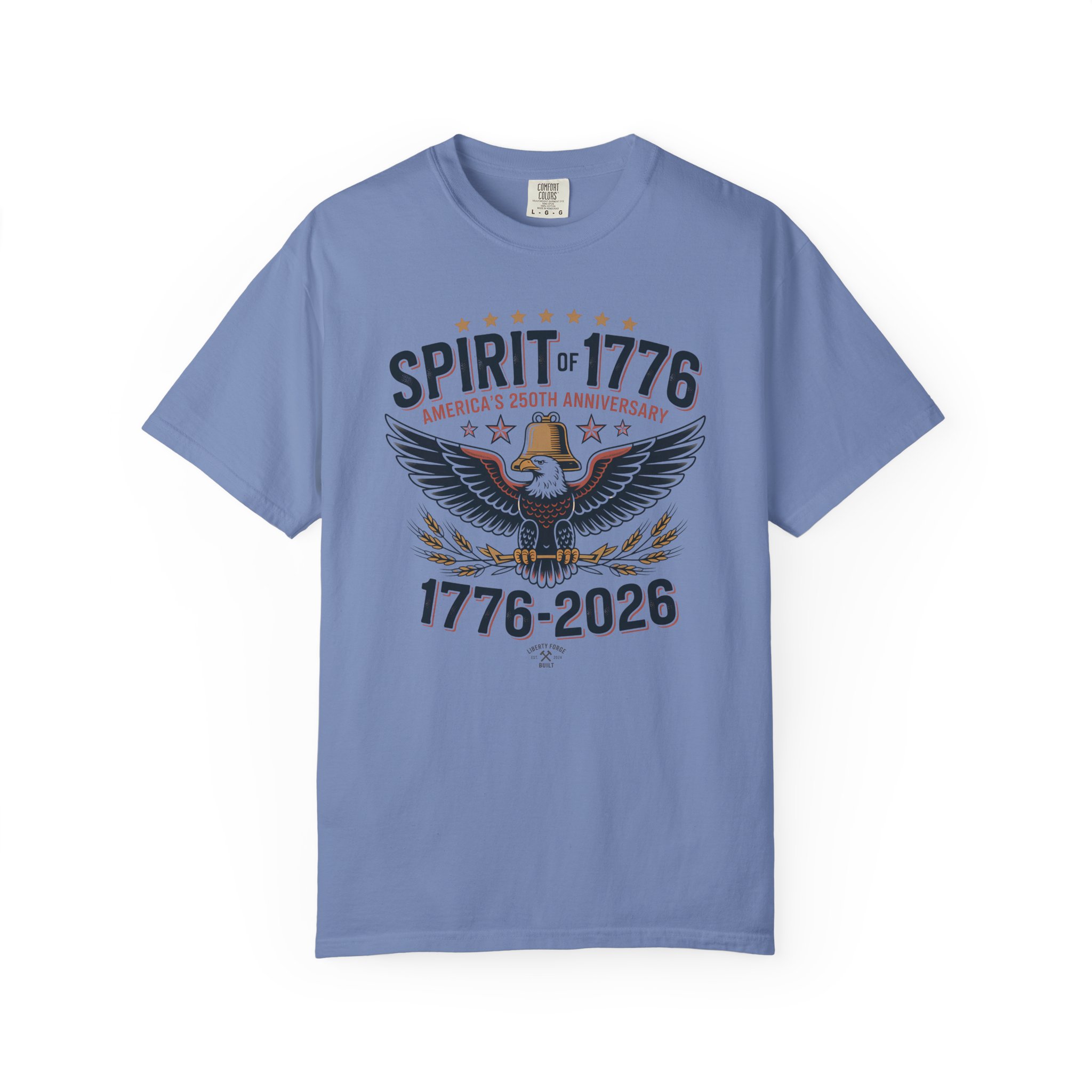 Spirit of 1776 Eagle Tee | America 250 Patriotic Shirt | Semiquincentennial Bald Eagle Gift - Image 8