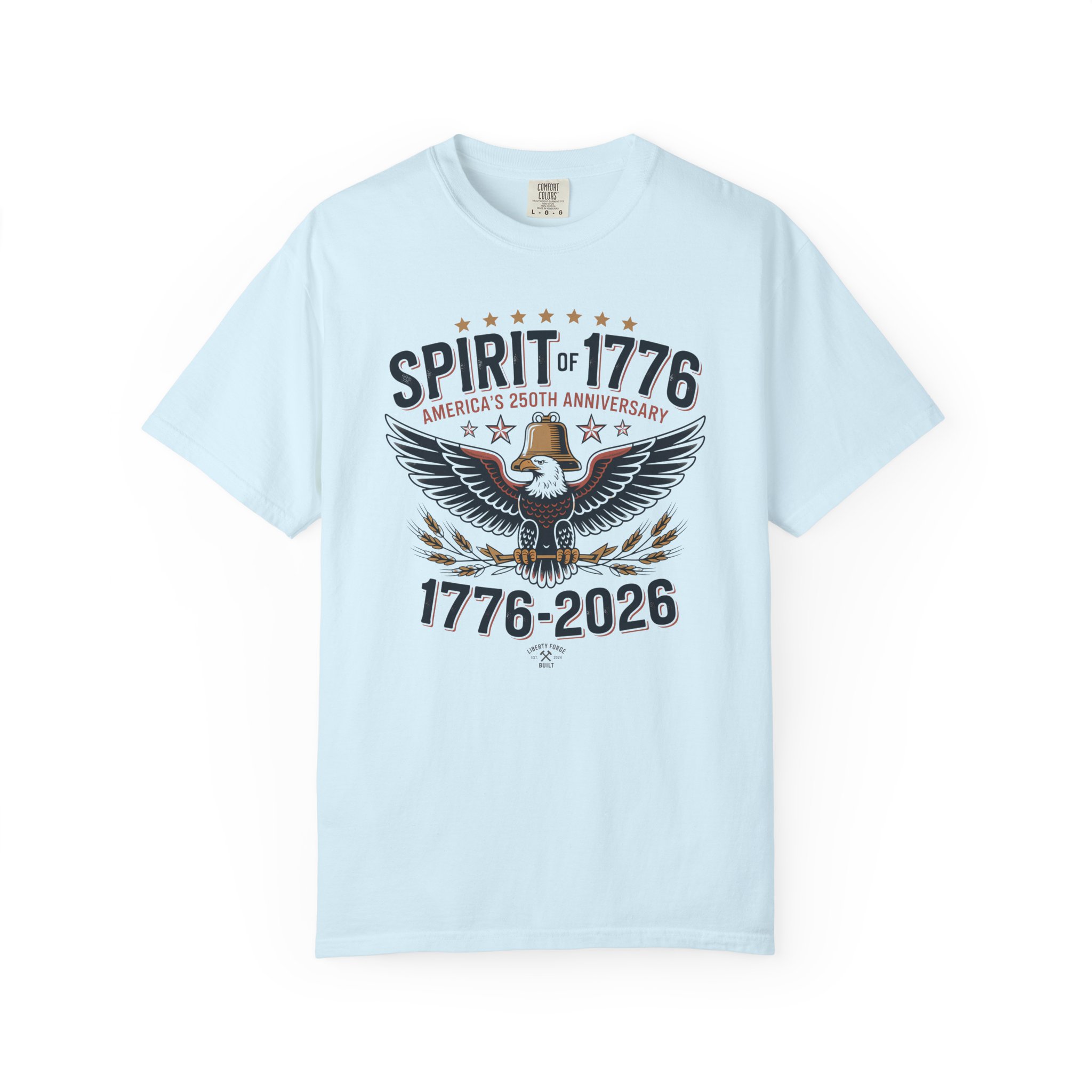 Spirit of 1776 Eagle Tee | America 250 Patriotic Shirt | Semiquincentennial Bald Eagle Gift - Image 11