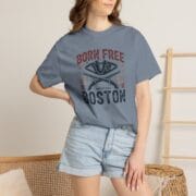 Born Free in Boston Tricorn Hat T-Shirt