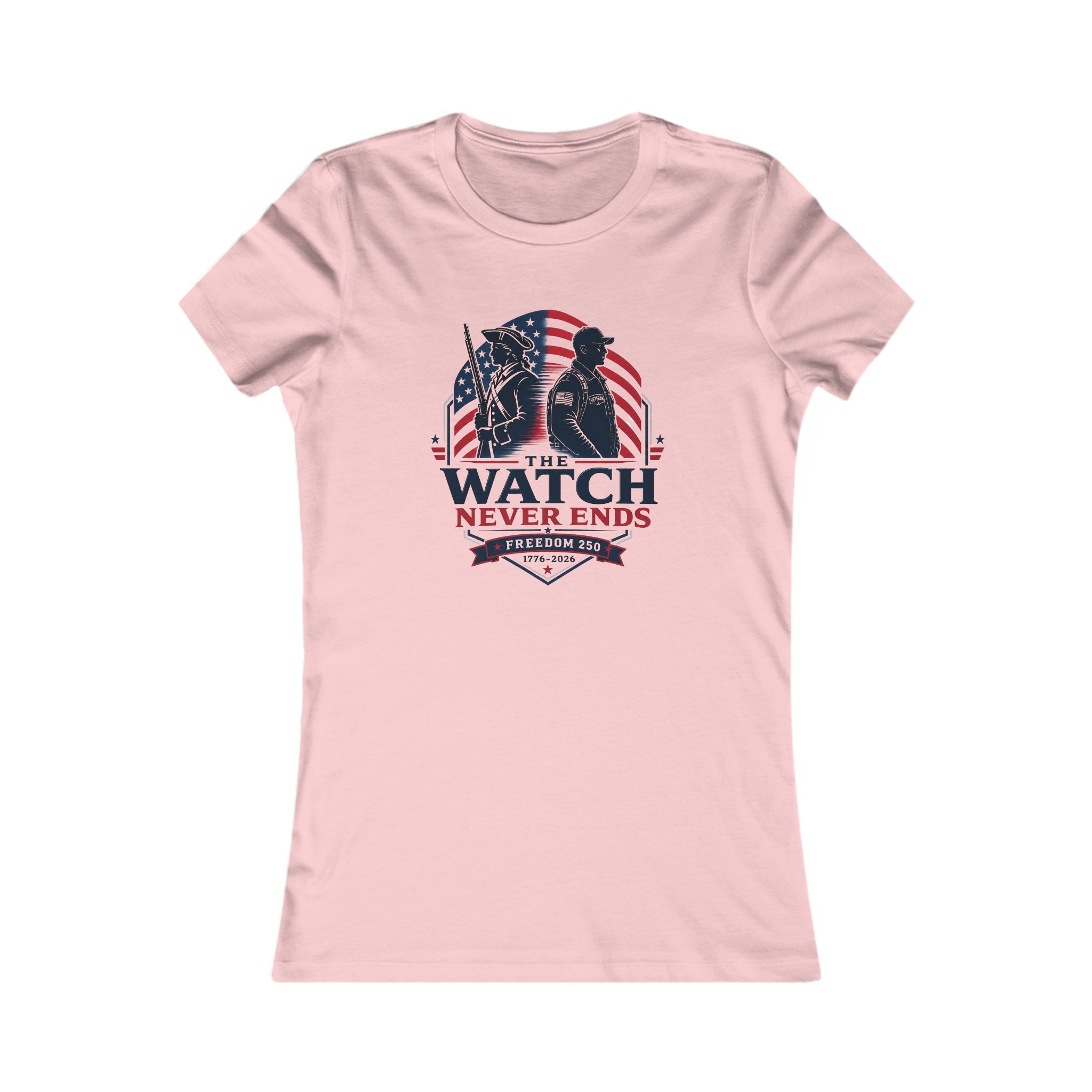 Patriotic Women's Tee — "The Watch Never Ends" Veteran Tribute Shirt 13 Patriotic Women's Tee — "The Watch Never Ends" Veteran Tribute Shirt - Image 13