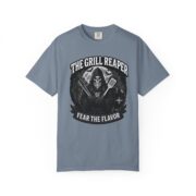 Grill Reaper Fear the Flavor T-shirt | BBQ Skull BBQing Tee - Image 8