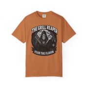 Grill Reaper Fear the Flavor T-shirt | BBQ Skull BBQing Tee - Image 7