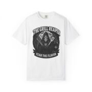 Grill Reaper Fear the Flavor T-shirt | BBQ Skull BBQing Tee