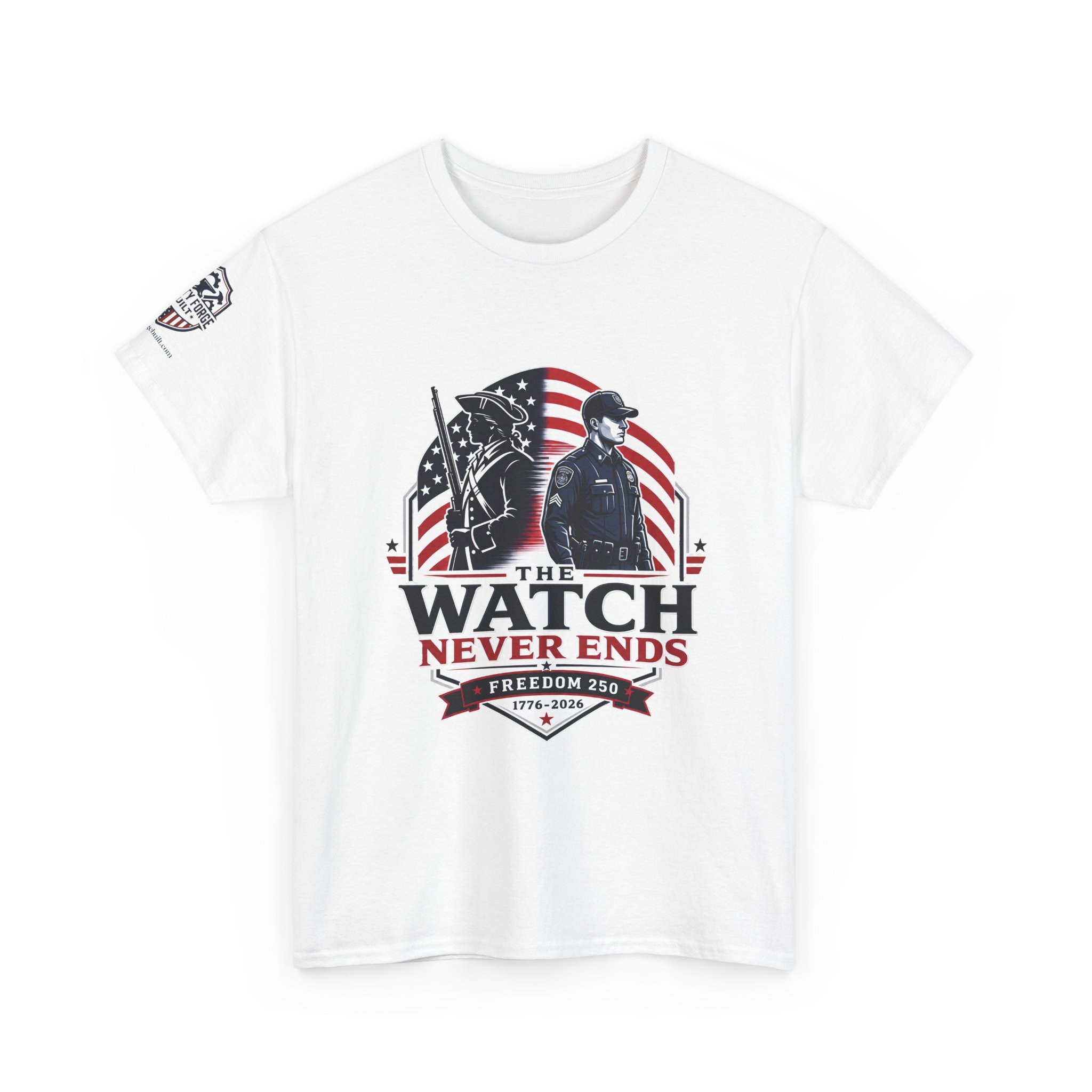 Patriotic Corrections Officer Tee | The Watch Never Ends 3 Patriotic Corrections Officer Tee | The Watch Never Ends - Image 3