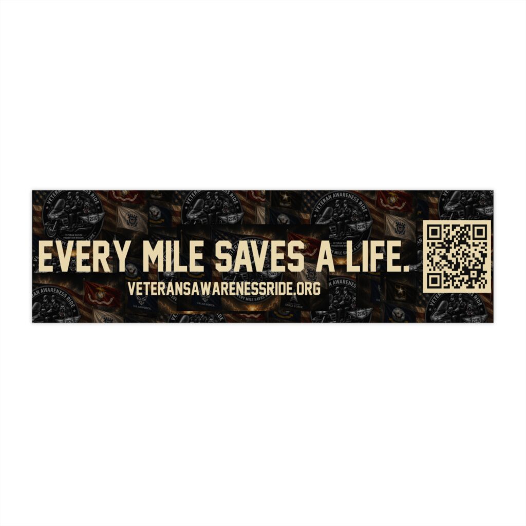 Veteran Awareness Ride Bumper Sticker