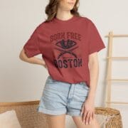 Born Free in Boston Tricorn Hat T-Shirt
