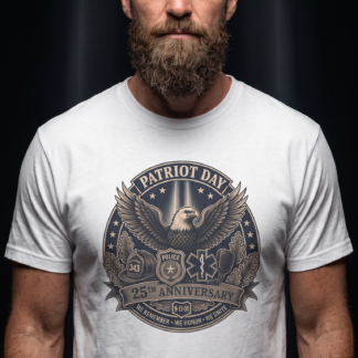 Patriotic Apparel, Forged in Freedom 3 9/11 Memorial Tee | First Responder Tribute Shirt