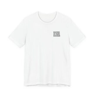 Patriotic Apparel, Forged in Freedom 2 9/11 Remembrance Shield T-Shirt | Sept 11 2001 25 Years Tribute