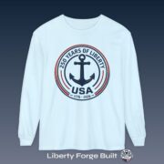 250 Years of Liberty anchor 1776-2026 long-sleeve shirt