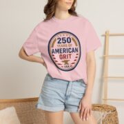 250 Years of American Grit T-Shirt, Patriotic USA Badge Tee, Comfort Colors