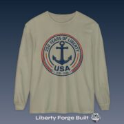 250 Years of Liberty Anchor USA long sleeve tee