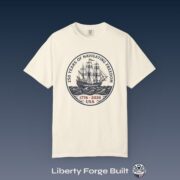 250 Years of Navigating Freedom T-Shirt, Tall Ship Patriotic Tee, Comfort Colors