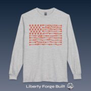 Bone to Be Free Flag Long Sleeve Shirt