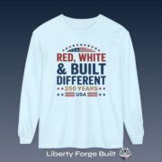 Red, White & Built Different T-Shirt