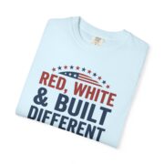Red White and Built Different T-Shirt, USA 250 Years Patriotic Tee, Comfort Colors