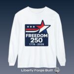 Freedom 250 1776-2026 star-logo long-sleeve shirt