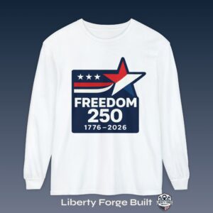 Freedom 250 1776-2026 star-logo long-sleeve shirt
