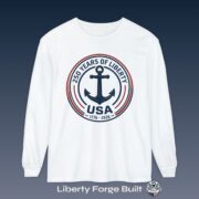250 Years of Liberty Anchor USA long sleeve tee