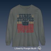 Stars & Stripes 1776-2026 Long Sleeve T-Shirt