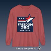 Freedom 250 1776-2026 Star Logo Long Sleeve T-Shirt