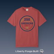 250 Years of American Grit T-Shirt, Patriotic USA Badge Tee, Comfort Colors