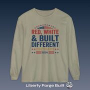 Red, White & Built Different T-Shirt
