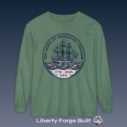 250 Years of Navigating Freedom ship emblem Long Sleeve