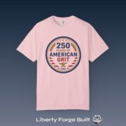 250 Years of American Grit T-Shirt, Patriotic USA Badge Tee, Comfort Colors
