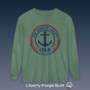 250 Years of Liberty Anchor USA long sleeve tee