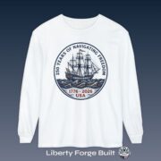 250 Years of Navigating Freedom ship emblem Long Sleeve