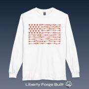 Bone to Be Free Flag Long Sleeve Shirt
