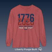 1776 2026 Built Different From the Start Long Sleeve Tee