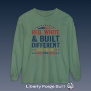 Red, White & Built Different T-Shirt