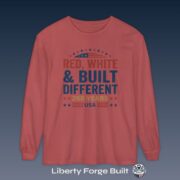 Red, White & Built Different T-Shirt
