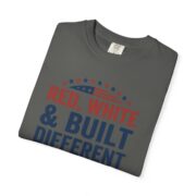 Red White and Built Different T-Shirt, USA 250 Years Patriotic Tee, Comfort Colors