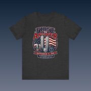 First to Answer 9/11 Tribute T-Shirt - September 11 Memorial Tee - Image 3