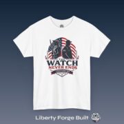 Patriotic Veteran The Watch Never Ends Tee