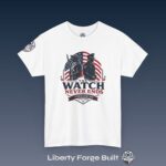 Thin Blue Line Watch Never Ends law enforcement T-shirt