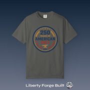 250 Years of American Grit T-Shirt, Patriotic USA Badge Tee, Comfort Colors