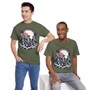 Freedom Never Dies Revolutionary soldiers T-shirt in Military Green