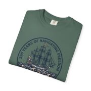 250 Years of Navigating Freedom T-Shirt, Tall Ship Patriotic Tee, Comfort Colors