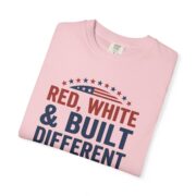 Red White and Built Different T-Shirt, USA 250 Years Patriotic Tee, Comfort Colors