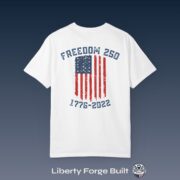 Freedom 250 American flag 1776-2026 T-shirt