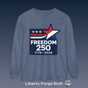 Freedom 250 1776-2026 Star Logo Long Sleeve T-Shirt
