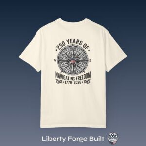 Vintage nautical compass rose 250th anniversary T-shirt