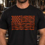 Bone To Be Free Flag Graphic Tee