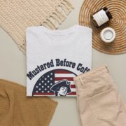 Minuteman Shirt, Mustered Before Coffee T-Shirt, Funny Patriotic Dad Tee, Coffee Dad Gift, History Buff